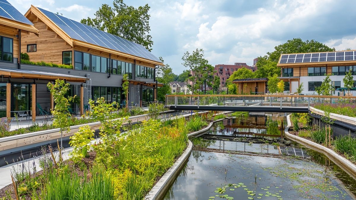 Jardins de pluie et noues paysagères pour une hydraulique durable