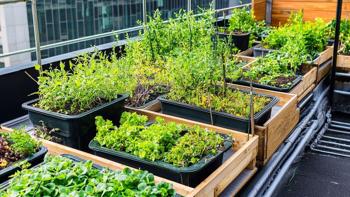 Permaculture urbaine et agriculture verticale en bâtiment durable